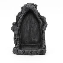 Incensário Cascata Gruta Cinza 14 cm em Resina Incensário Cascata Gruta Cinza 14 cm em Resina