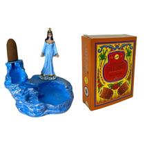 Incensario Cascata Iemanja Umbanda + 10 Unidades De Incenso