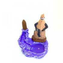 Incensário Cascata Omolu Escultura em Resina 12 Cm Incensário Cascata Omolu Escultura em Resina 12 Cm