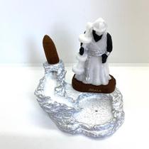 Incensário Cascata Oxalá 12 Cm Resina Incensário Cascata Oxalá 12 Cm Resina