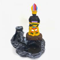 Incensário Cascata Oxumarê Escultura em Resina 12 Cm