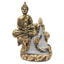 Incensário Cascata Para Incenso Cone Backflow Esotérico Buda Meditação