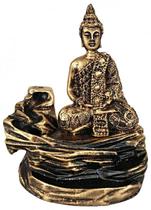 Incensario Cascata Pedra Buda Hindu Meditando Zen 2 Resina Incensario Cascata Pedra Buda Hindu Meditando Zen 2 Resina
