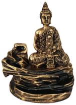 Incensario Cascata Pedra Buda Meditando Zen 2