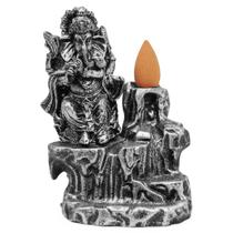 Incensário Cascata Porta Incenso de Ganesha Zen Com 5 Cones