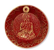 Incensario cascata prato buda vermelho Incensario cascata prato buda vermelho