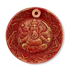 Incensario cascata prato ganesha vermelho Incensario cascata prato ganesha vermelho