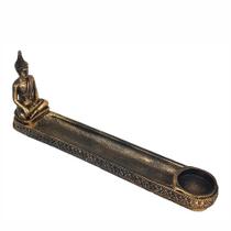 Incensário castiçal estátua Buda Sidarta porta incenso em barra resina - FINEGOOD