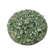 Incensário de Pedra Quartzo Verde Natural Presente Decoração Incensário de Pedra Quartzo Verde Natural Presente Decoração