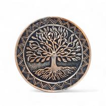 Incensário de Vareta Árvore da Vida Ráizes Bronze 10 cm