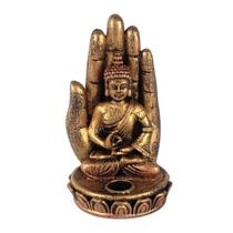 Incensario de Vareta Buda Hindu Orando na Palma da Mão