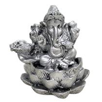 Incensário Efeito Cascata Flor de Lótus Ganesha Cone Backflow Decorativo
