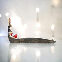 Incensário Egípcio Deusa Hathor 25cm em Resina - Decoração Mística e Espiritual Incensário Egípcio Deusa Hathor 25cm em Resina - Decoração Mística e Espiritual