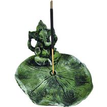 Incensário Ganesha Na Folha Ganesha 13576 Incensário Ganesha Na Folha Ganesha 13576