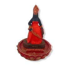 Incensario iansã em resina 3 varetas cor vermelha Incensario iansã em resina 3 varetas cor vermelha