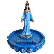 Incensário Iemanjá Umbanda ul 12Cm 3 Varetas Em Resina Incensário Iemanjá Umbanda ul 12Cm 3 Varetas Em Resina