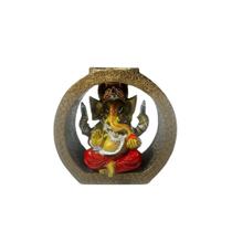 Incensário incenso vareta ganesha vermelho porta vela 11cm