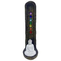 Incensário Indiano dourado 7 Chakras Buda Branco 47171