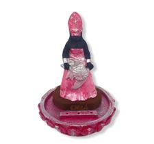 Incensario obá em resina 3 varetas cor rosa Incensario obá em resina 3 varetas cor rosa