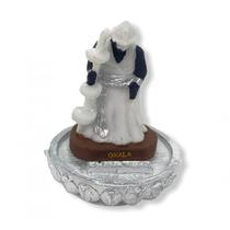 Incensário Oxalá Branco 12 Cm 3 Varetas Em Resina