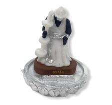 Incensario oxala em resina 3 varetas cor branco Incensario oxala em resina 3 varetas cor branco