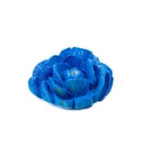 Incensário Porta Incenso Artesanal Rosa Azul 4 cm Resina Incensário Porta Incenso Artesanal Rosa Azul 4 cm Resina