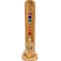 Incensario Porta Incenso Buda Tibetano Com Cores 7 Chakras