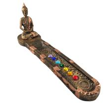 Incensario Porta Incenso Buda Tibetano de Resina 7 Chakras - Hp Decor