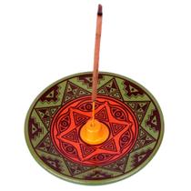 Incensário /porta Incenso Cerâmica Peruana 10cm Varias Cores - Cultura Zen