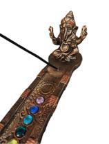 INCENSARIO Porta Incenso Ganesha de Resina 7 chakras - Decore Casa