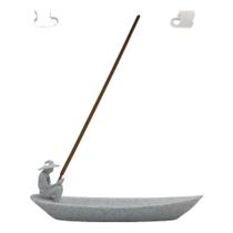 Incensário Porta Incenso Vareta Barco Pescador Pla Marmore