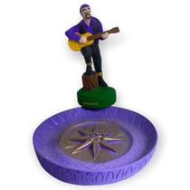 Incensario prato cigano Roxo 12 cm em resina