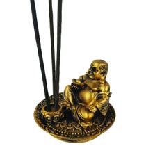 Incensário QUeima 3 Incensos Buda Alegre 13099