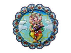 Incensário Redondo Mandala Imã Deuses Hindus Ganesha Parvati Várias Cores e Formas - MP Símbolos
