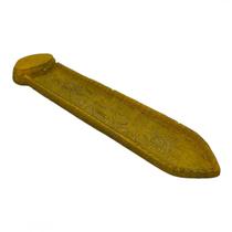 Incensário Régua 23 cm Universal Amarelo com Dourado Resina - Lua Mística - 100% Original - Loja Oficial Incensário Régua 23 cm Universal Amarelo com Dourado Resina - Lua Mística - 100% Original - Loja Oficial