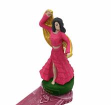 Incensário régua Cigana rosa 25 cm resina - Lua Mística - 100% Original - Loja Oficial