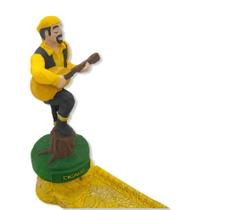 Incensário régua Cigano amarelo 24 cm resina Incensário régua Cigano amarelo 24 cm resina