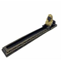 Incensário Régua Egípcio Esfinge preto e dourado