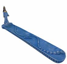 Incensário Régua Iemanjá Umbanda 27 Cm Azul Clara Resina Incensário Régua Iemanjá Umbanda 27 Cm Azul Clara Resina