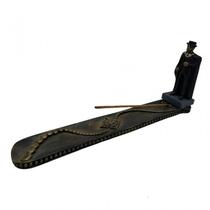 Incensário Régua Orixá Exú Cartola Preto 24 Cm Resina