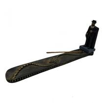 Incensário Régua Orixá Exú Cartola Preto 24 Cm Resina