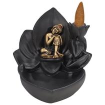 Incensário Resina Cascata e Vareta Com 17 Incensos Premium