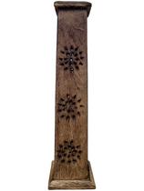 Incensário Torre De Madeira Artesanato Indiano Decoração