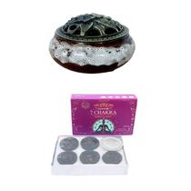 INCENSARIO TURÍBULO MESCLADO Porcelana +DEFUMADOR 7 CHAKRA INCENSARIO TURÍBULO MESCLADO Porcelana +DEFUMADOR 7 CHAKRA