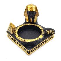 Incensário Vareta Egípcio Esfinge com Porta Velas Preto P