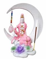 Incensário Vareta Quartzo Rosa Kuanyn Deusa Kuan Yin Decor Incensário Vareta Quartzo Rosa Kuanyn Deusa Kuan Yin Decor