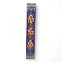 Incensário Vareta Resina Ganesha Colorido Brilhante 22 cm