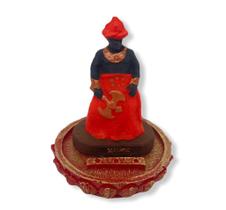 Incensario xango em resina 3 varetas cor vermelho