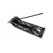 Incensário Yin Yang - Canaleta Vidro Porta Incenso Varetas Fumaça Purificação Energética Harmonização Ambientes Boas Energias Decorativo