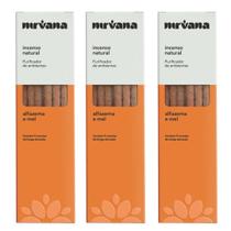 Incenso Alfazema e Mel Nirvana Natural Energético Proteção Meditação Purificação Hamonia Kit 3 Und Incenso Alfazema e Mel Nirvana Natural Energético Proteção Meditação Purificação Hamonia Kit 3 Und